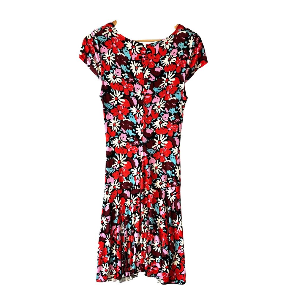 Free People Women's NWT Fit and Flare Floral Knee Length Dress Size M Flowy - Picture 7 of 7